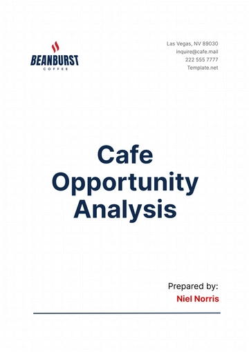 Free Cafe Opportunity Analysis Template to Edit Online