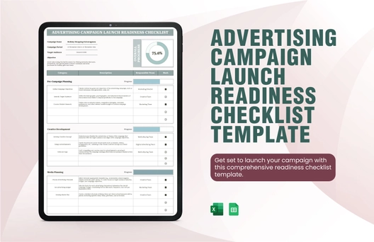 Advertising Campaign Launch Readiness Checklist Template