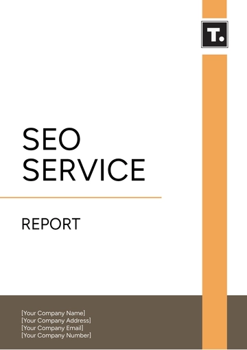 Free SEO Service Report Template to Edit Online