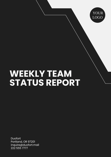 Free Weekly Team Status Report Template to Edit Online