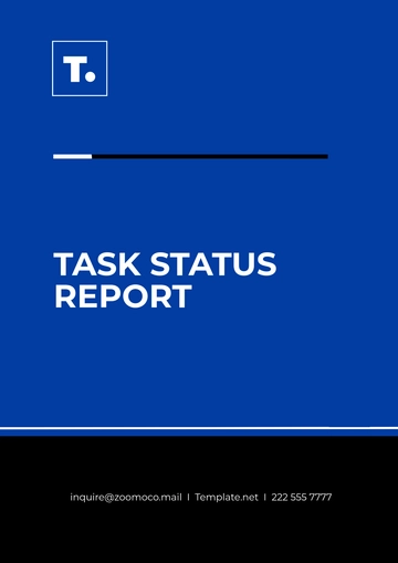 Free Task Status Report Template to Edit Online