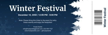 Free Winter Festival Ticket to Edit Online