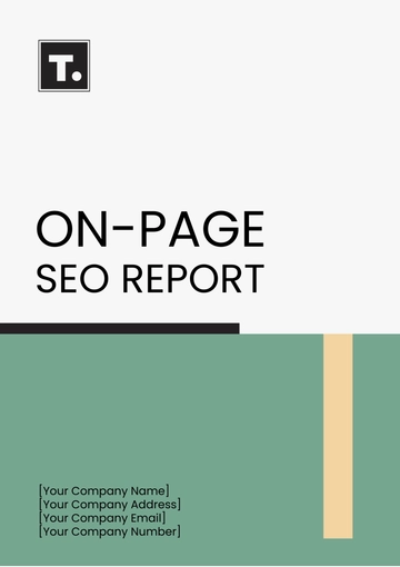 Free On-Page SEO Report Template to Edit Online