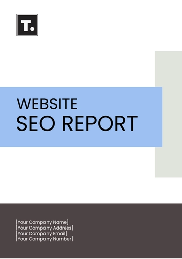 Free Website SEO Report Template to Edit Online
