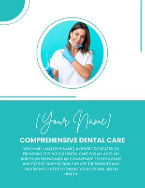 Free Dental Portfolio Template to Edit Online