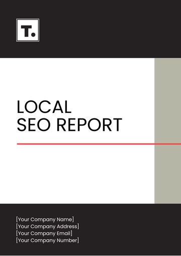 Free Local SEO Report Template to Edit Online