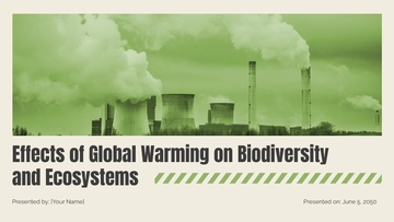 Free Global Warming Powerpoint Presentation Template to Edit Online