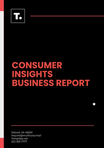 Free Consumer Insights Business Report Template to Edit Online
