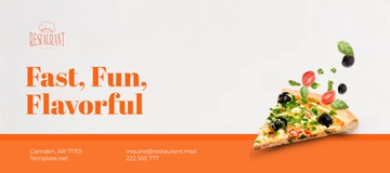 Free Pizza Cafe Restaurant Envelope Template to Edit Online