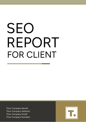 Free SEO Report for Client Template to Edit Online