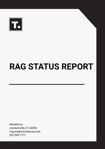 Free RAG Status Report Template to Edit Online