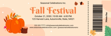 Free Fall Festival Ticket to Edit Online