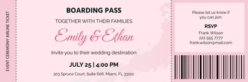 Free Event Ceremony Airline Ticket to Edit Online