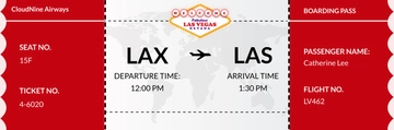 Free Las Vegas Airline Ticket to Edit Online