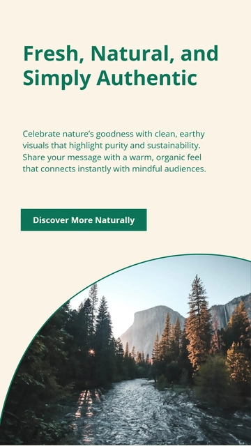 Free Organic Facebook Story Template to Edit Online