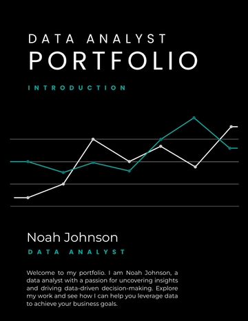Free Data Analyst Portfolio Template to Edit Online
