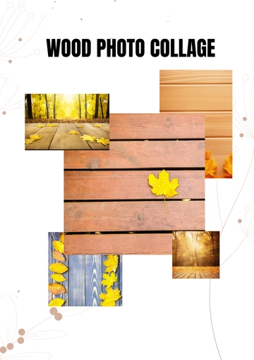 Free Wooden Photo Collage to Edit Online