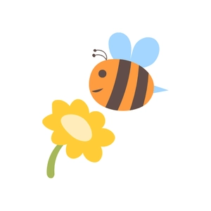 Free Bee Spring Clipart to Edit Online