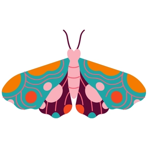Free Moth Spring Clipart to Edit Online