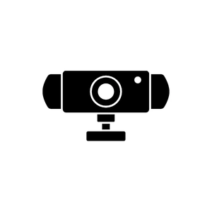 Free Web Cam Solid Icon to Edit Online