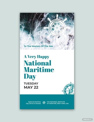 National Maritime Day Snapchat Geofilter Template