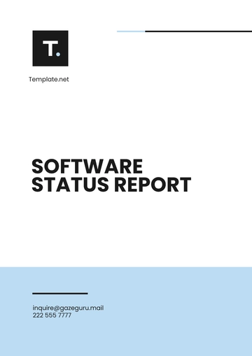 Free Software Status Report Template to Edit Online