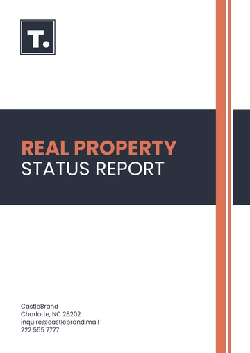 Free Real Property Status Report Template to Edit Online