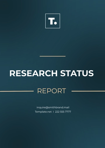 Free Research Status Report Template to Edit Online