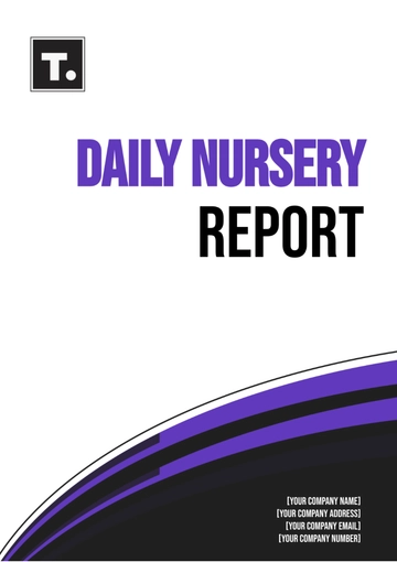Free Daily Nursery Report Template to Edit Online