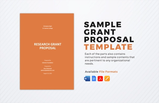 Sample Grant Proposal Template Sample Grant Proposal Template