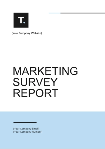 Free Marketing Survey Report Template to Edit Online