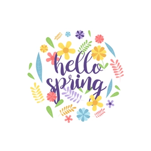 Free Hello Spring Clipart to Edit Online