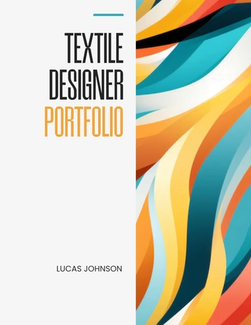 Free Textile Designer Portfolio Template to Edit Online