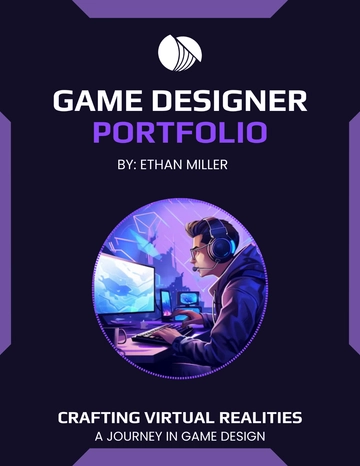 Free Game Designer Portfolio Template to Edit Online