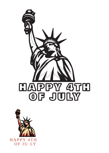 Free 4th of July Coloring Page For Adults Template to Edit Online