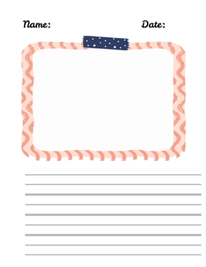 Free Second Grade Lined Paper to Edit Online