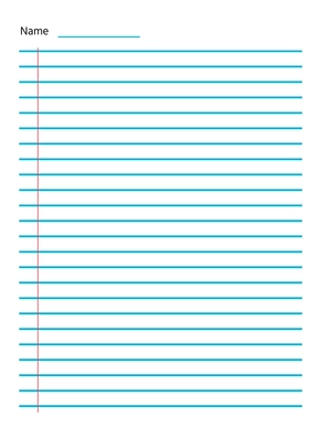 Free College Ruled Lined Paper to Edit Online