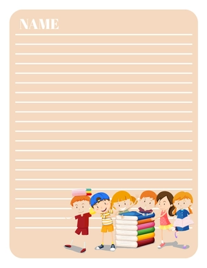 Free Childrens Lined Paper to Edit Online