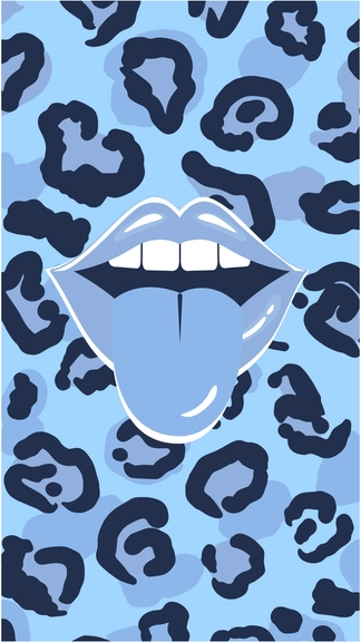 Free Blue Preppy Wallpaper to Edit Online