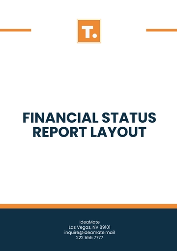 Free Financial Status Report Layout Template to Edit Online