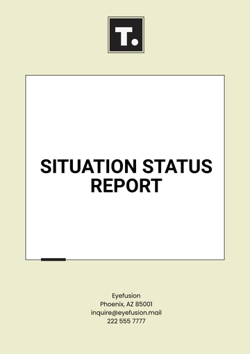 Free Situation Status Report Template to Edit Online