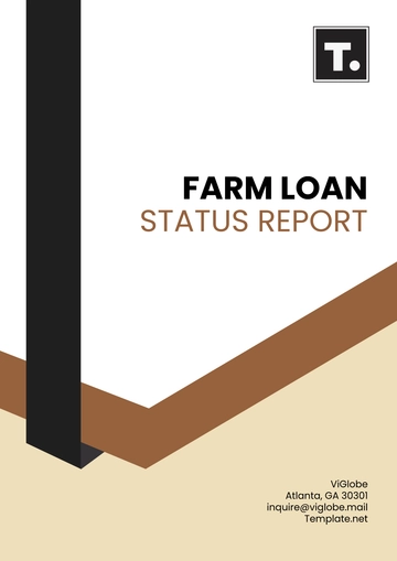 Free Farm Loan Status Report Template to Edit Online