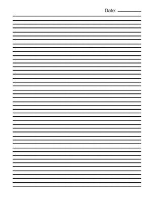 Free Small Lined Paper to Edit Online