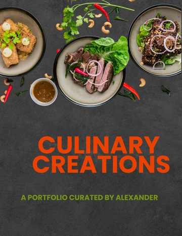 Free Food Portfolio Template to Edit Online
