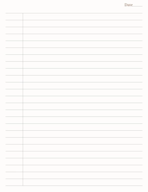 Free Narrow Ruled Lined Paper to Edit Online