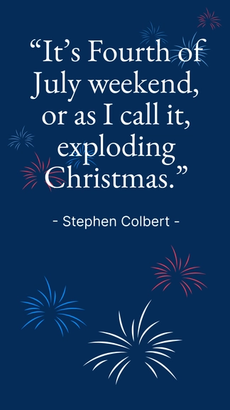 Free Funny 4th of July Quote Template to Edit Online