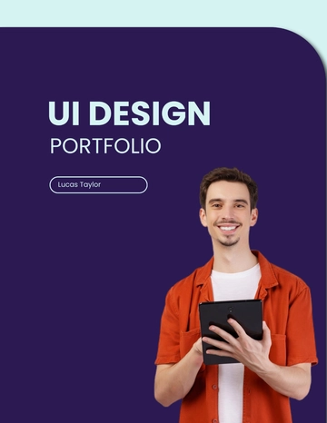 Free Ui Design Portfolio Template to Edit Online