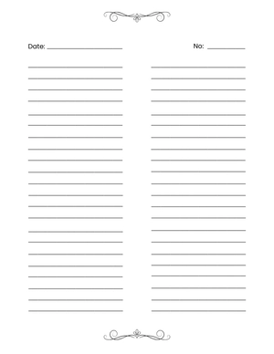 Free Two Column Lined Paper to Edit Online