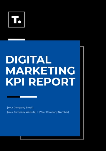 Free Digital Marketing KPI Report Template to Edit Online