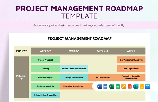 Project Management Roadmap Template
